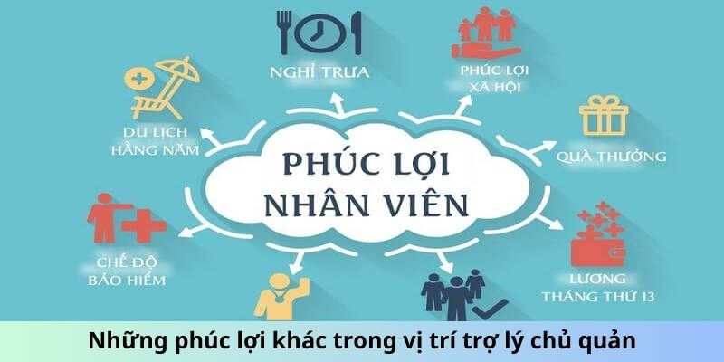 Những phúc lợi khác trong vị trí trợ lý chủ quản